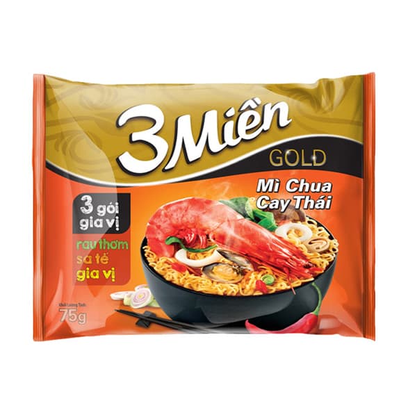 3 Mien Gold Spicy Sour Mushroom Hot Pot Flavor