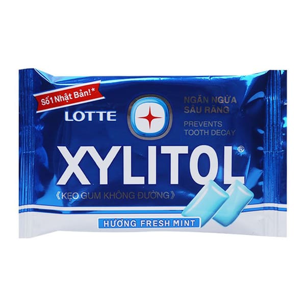 LOTTE Xylitol Fresh Mint Sugar Free Chewing Gum 58g