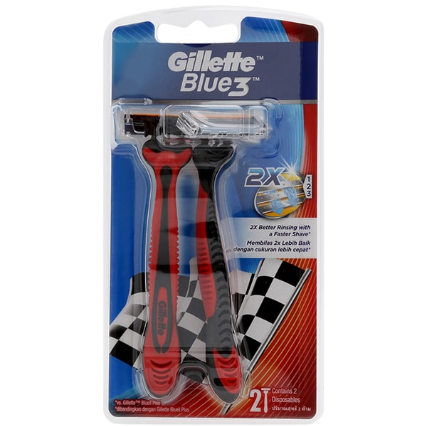 Gillette Blue 3 Disposable Razor Pack 2’S