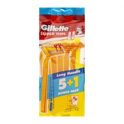 Gillette Super Thin Ii Disposable Razor Pack 5+1’S