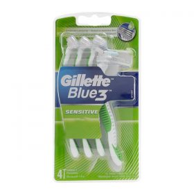 Gillette Blue 3 Sensitive Disposable Razor Pack 4’S