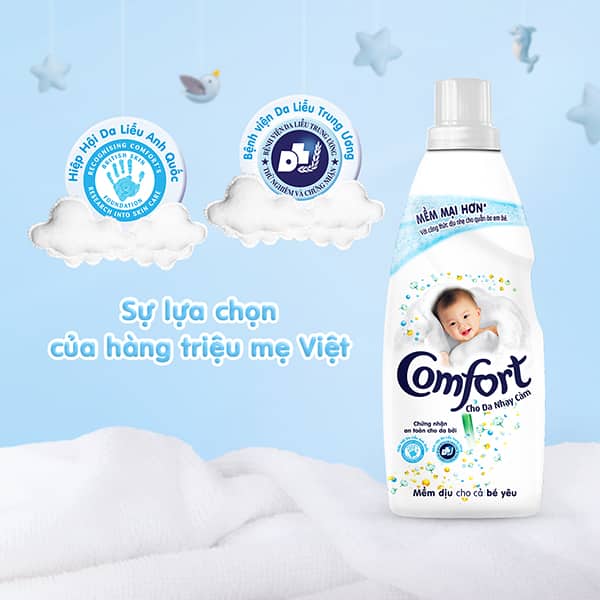 Comfort Ultra Pure Baby Concentrated Fabric Conditioner 800 ml