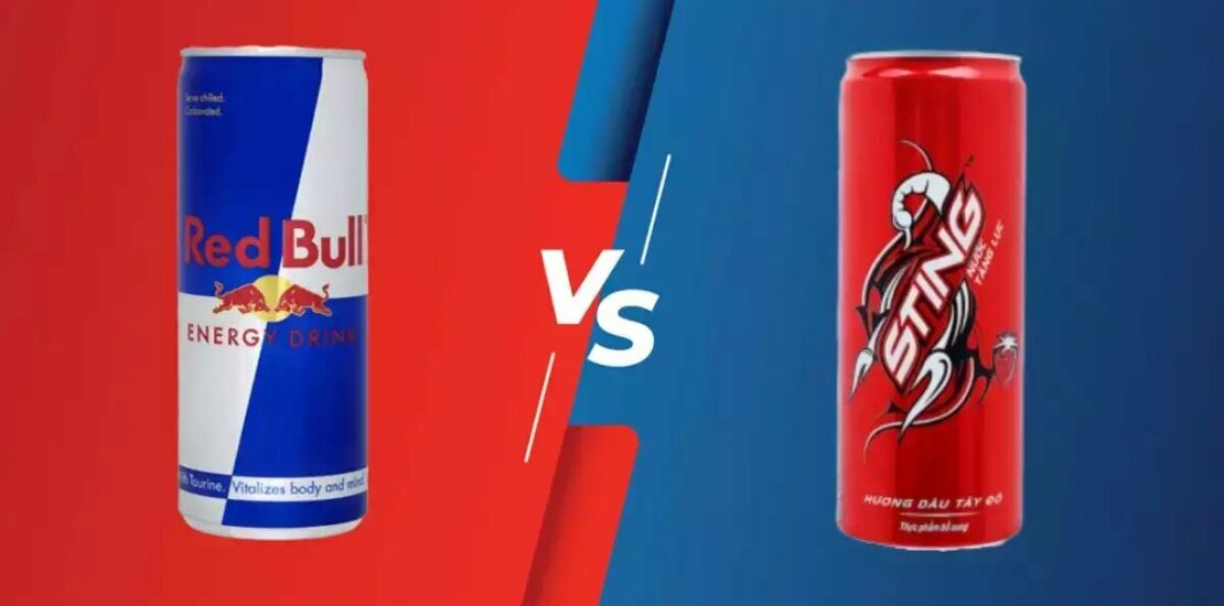 Red Bull vs Sting, energy drink comparison, Red Bull energy drink, Sting energy drink, best energy drink, energy drink review, Red Bull vs Sting ingredients, energy drink market Egypt, affordable energy drinks, energy drink brand awareness