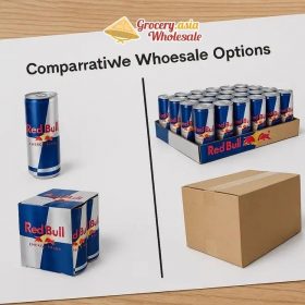 Businessperson analyzing Red Bull distribution chart to identify authentic suppliers.