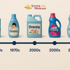Image of Downy fabric softener bottles with features like fragrance and protection.