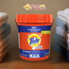 Tide bucket with clean folded clothes illustrating effective performance and consumer trust.