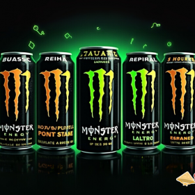 How much caffeine is in a Monster energy can