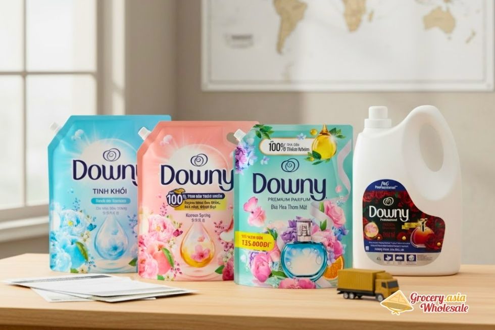 Who makes Downy fabric softener and distributes it