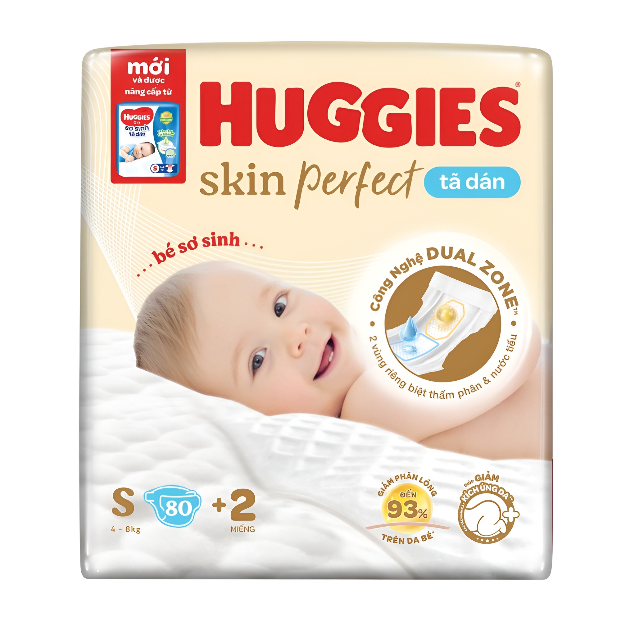 Huggies Diapers Baby Dry 80 Pieces
