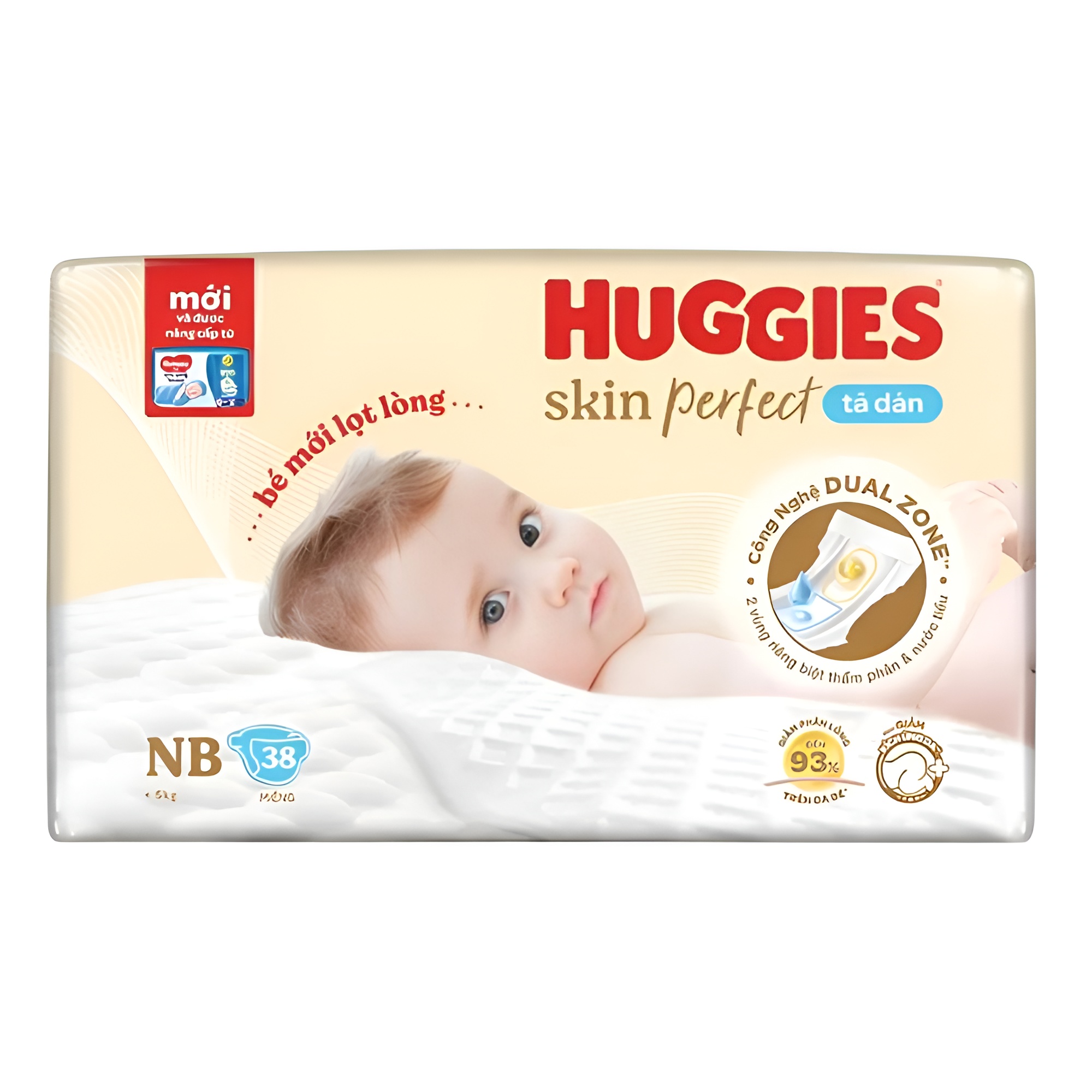 Huggies Diapers Baby Dry NB 38 Pieces