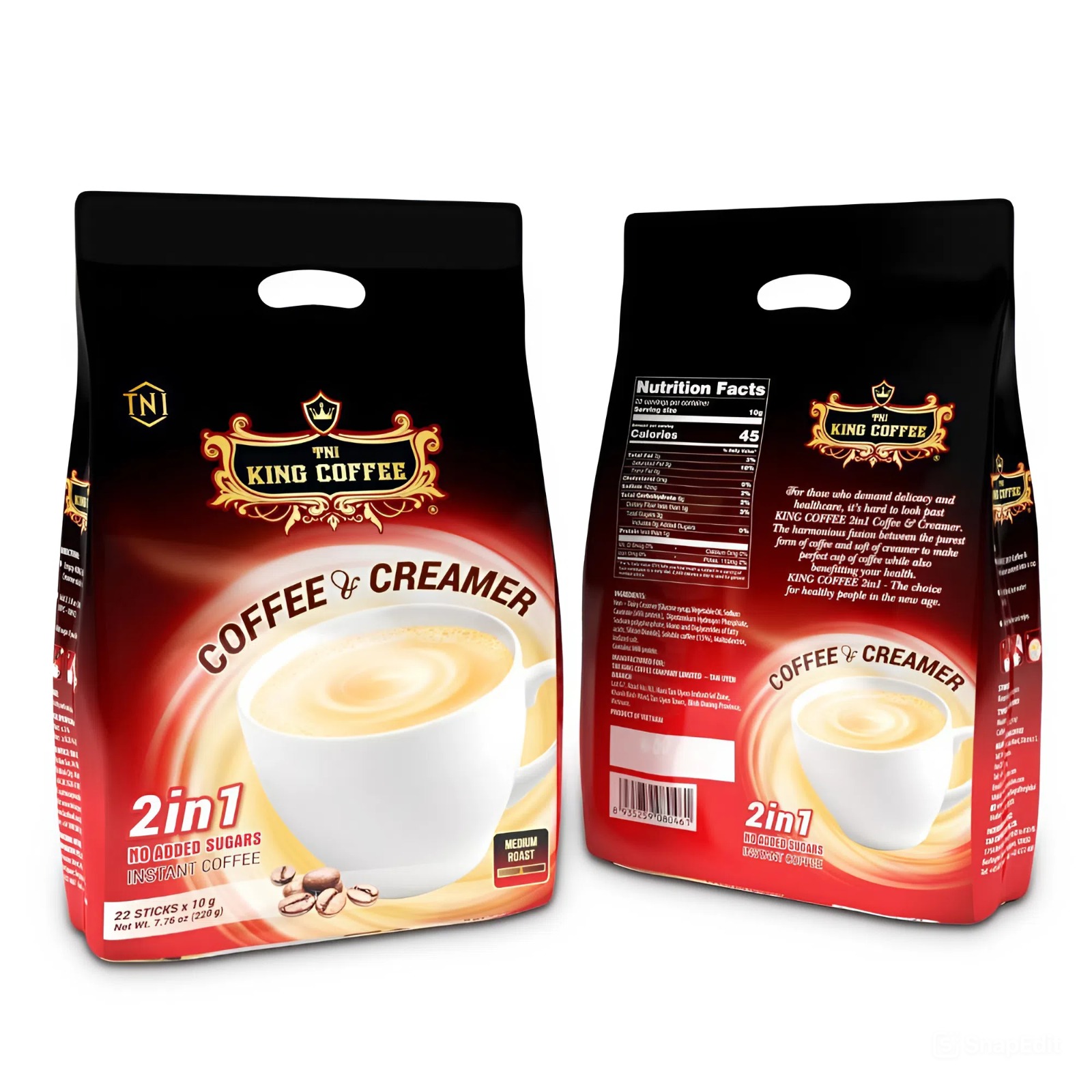 King Coffee 2in1 Instant Coffee & Creamer 10G