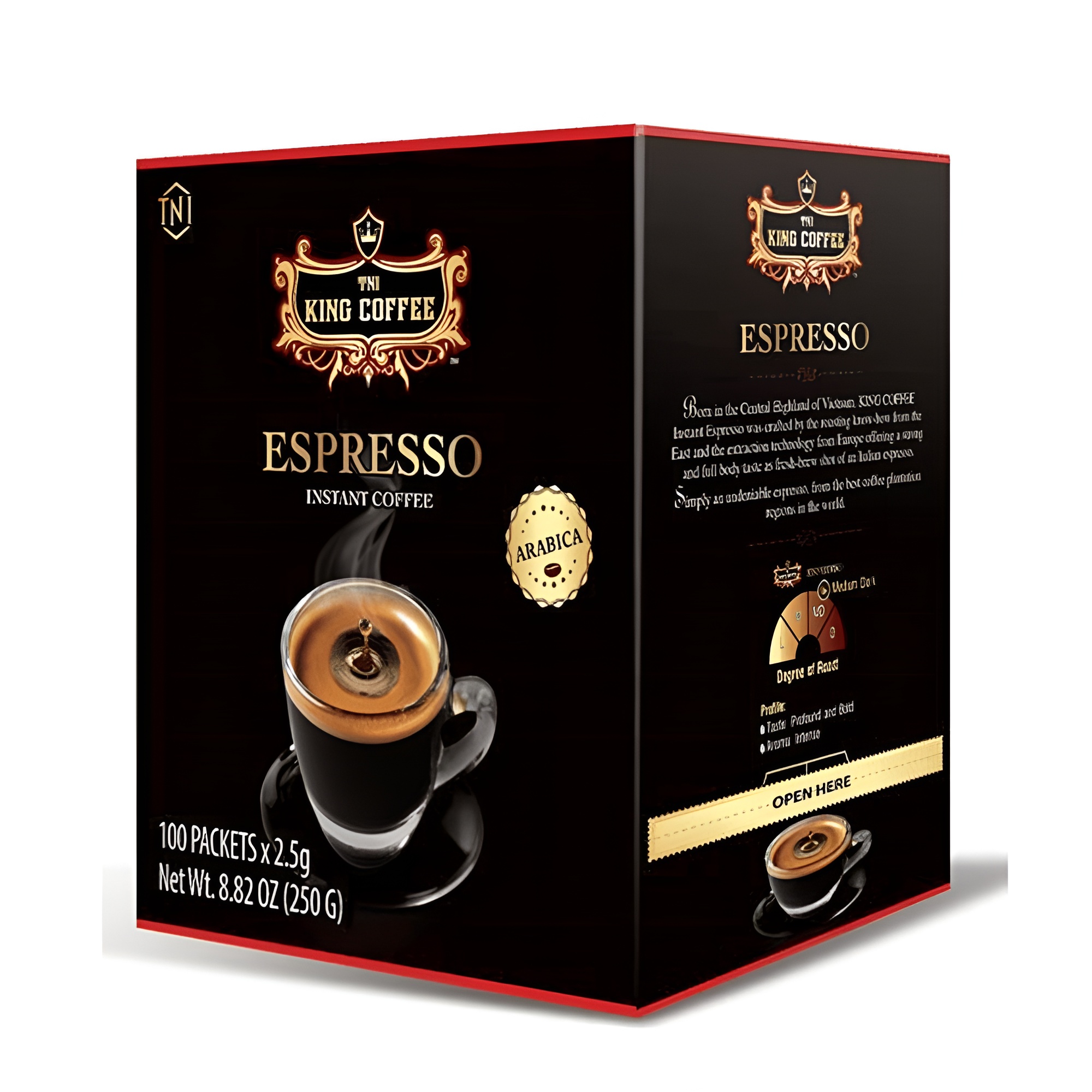King Coffee Espresso Instant Coffee 2,5g x 100 sticks