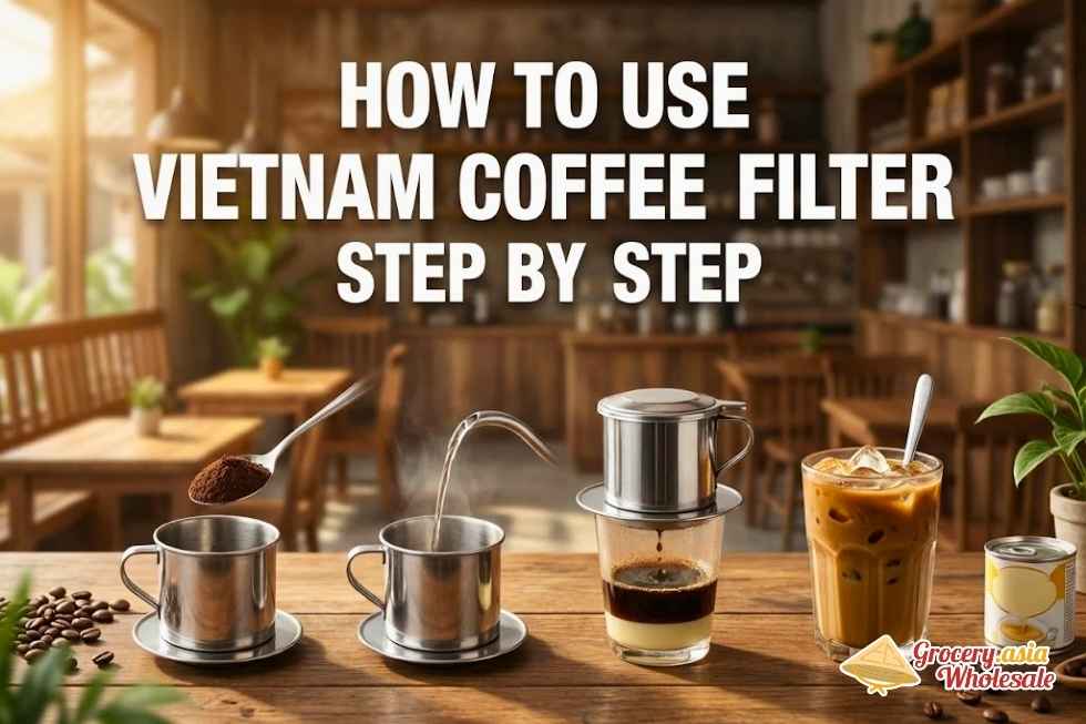 How to use Vietnam coffee filter step by step