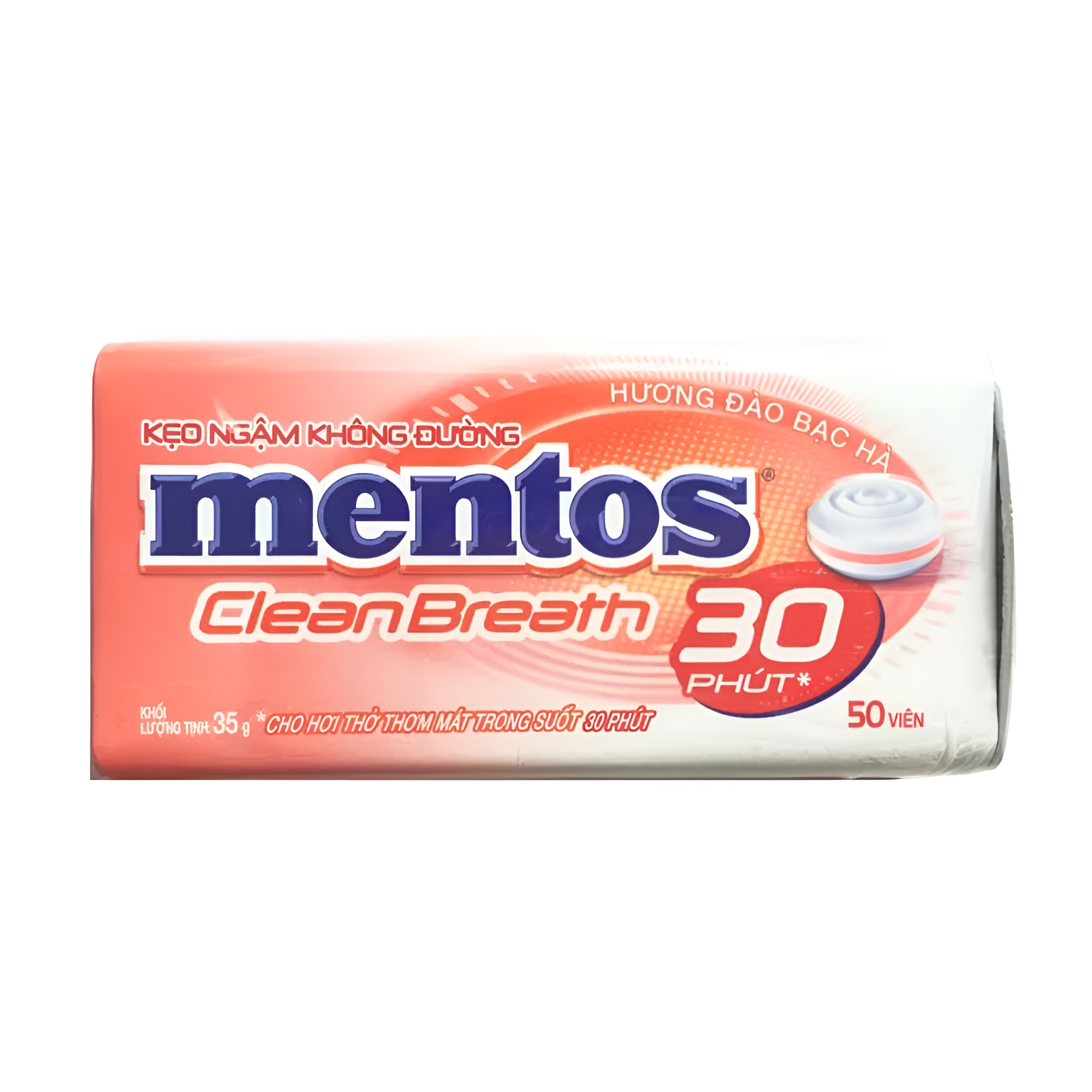 Mentos Clean Breath Peach Sugar Free 35G_1
