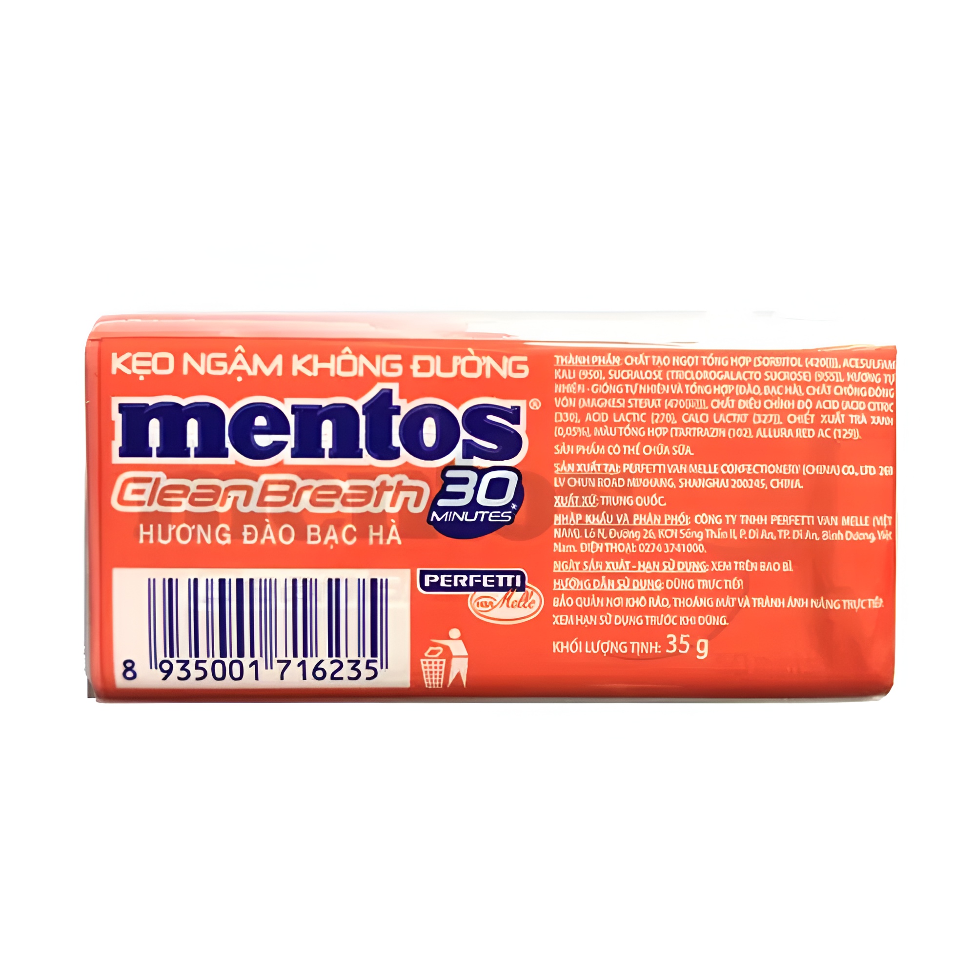 Mentos Clean Breath Peach Sugar Free 35G_2