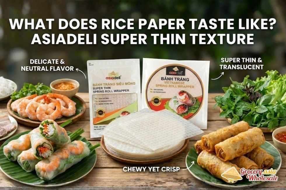 What Does Rice Paper Taste Like? Asiadeli Super Thin Texture