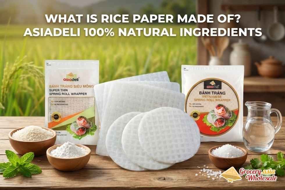 What Is Rice Paper Made Of? Asiadeli 100% Natural Ingredients