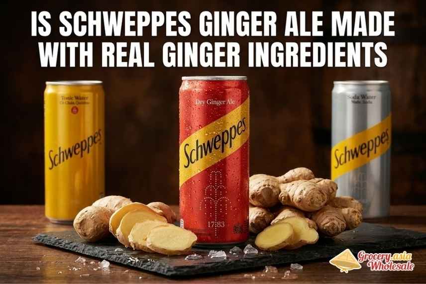 Is Schweppes ginger ale made with real ginger ingredients